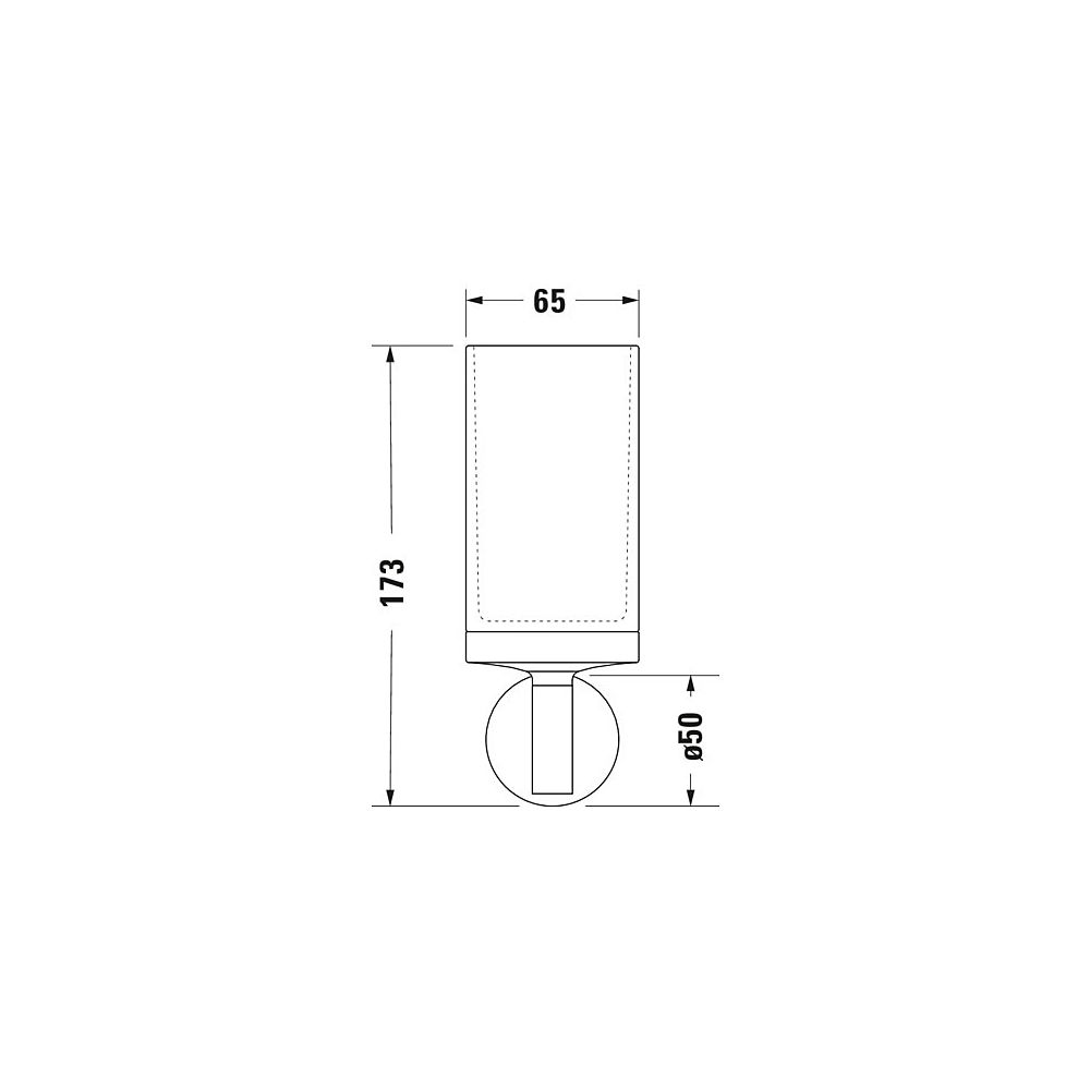 Duravit Starck T Zahnputzbecher einzeln wandhäng., Position mitte, 65x98x173mm, Ch... DURAVIT-0099311000 4053424693781 (Abb. 10)