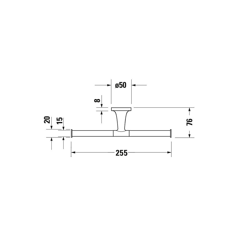 Duravit Starck T Toilettenpapierhalter, Papierrollenhalter 255x255x50mm, Gold polie... DURAVIT-0099383400 4067116086874 (Abb. 7)
