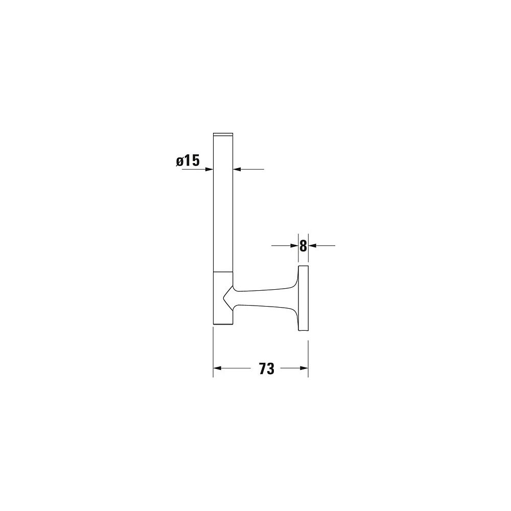 Duravit Starck T Ersatzrollenhalter 50x50x152mm, Edelstahl gebürstet... DURAVIT-0099397000 4067116086850 (Abb. 5)