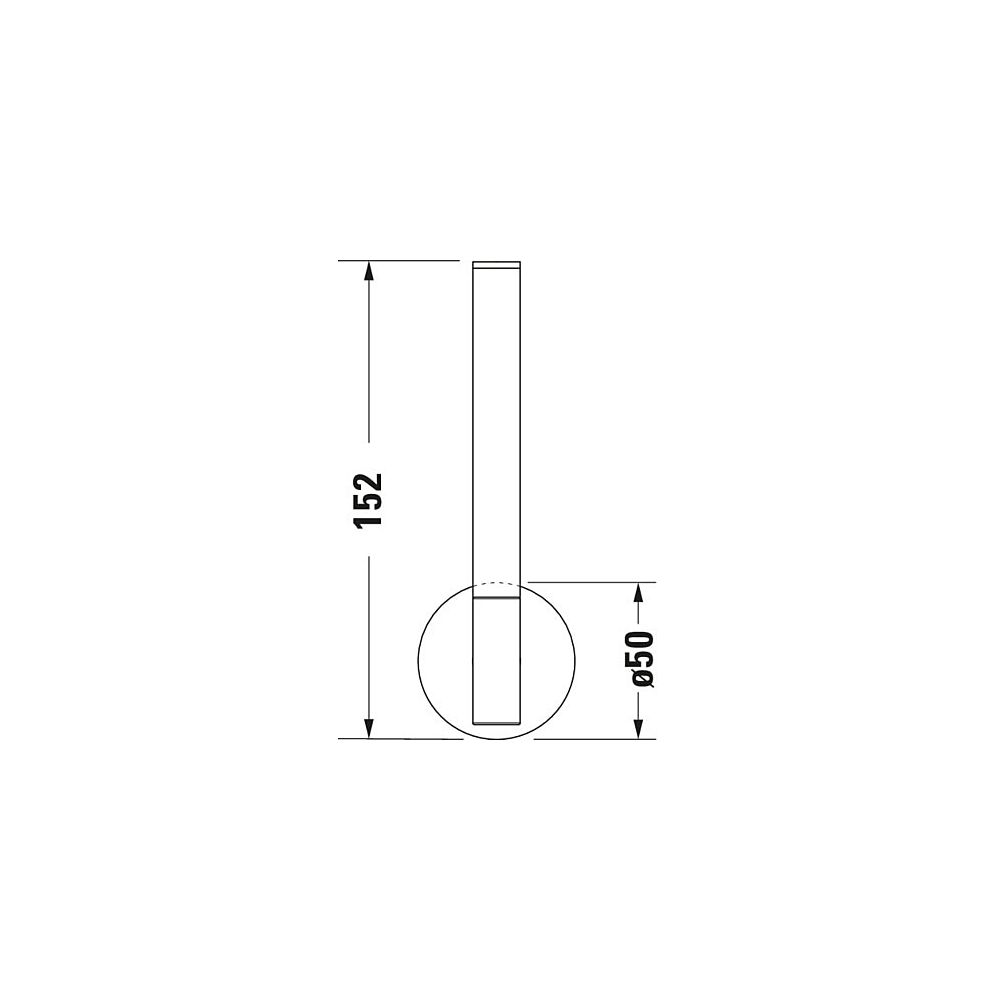 Duravit Starck T Ersatzrollenhalter 50x50x152mm, Edelstahl gebürstet... DURAVIT-0099397000 4067116086850 (Abb. 6)
