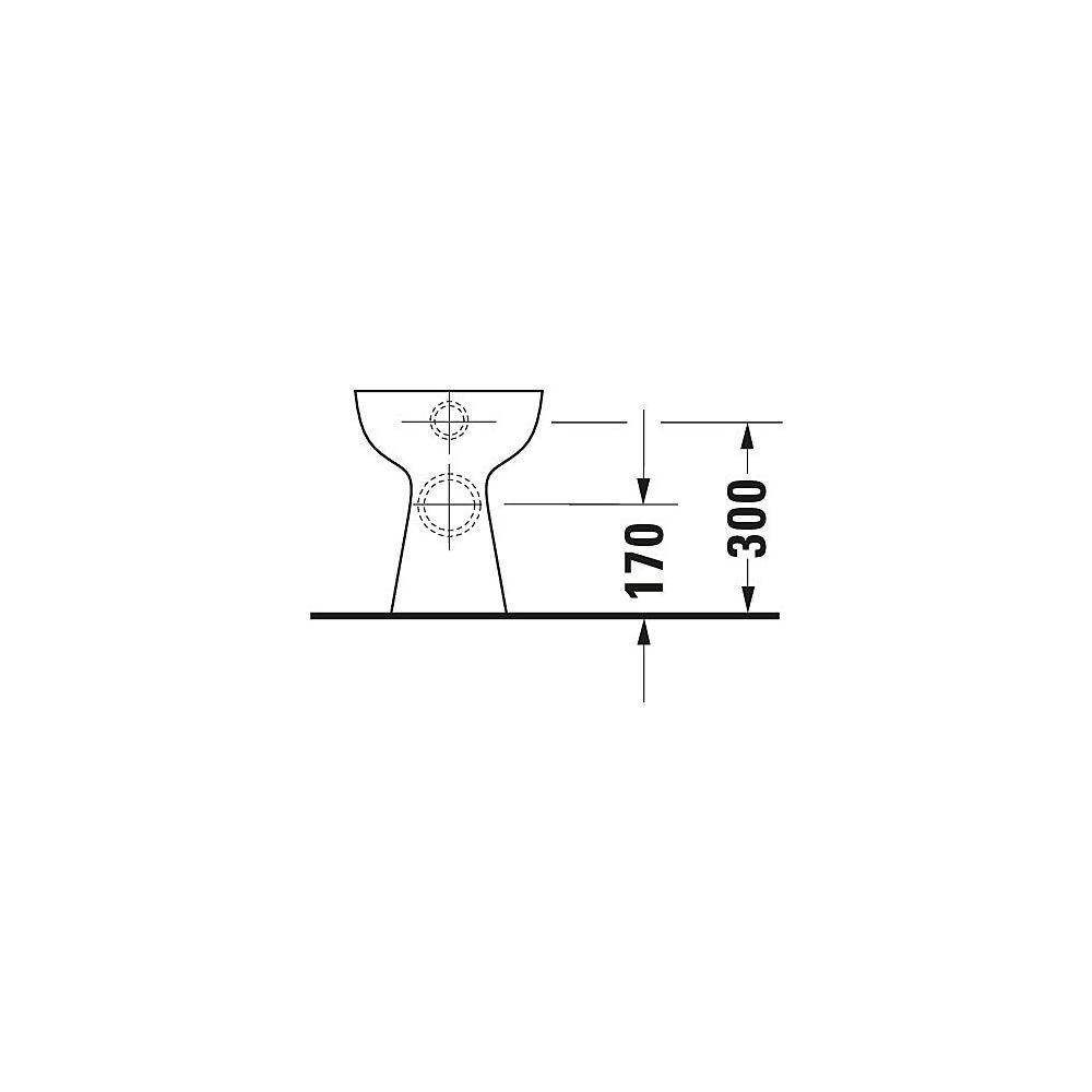 Duravit Design Classics Stand WC 390x300x350mm, Weiß Hochglanz, 6l, Flachspüler, of... DURAVIT-0106090000 4021534061806 (Abb. 8)