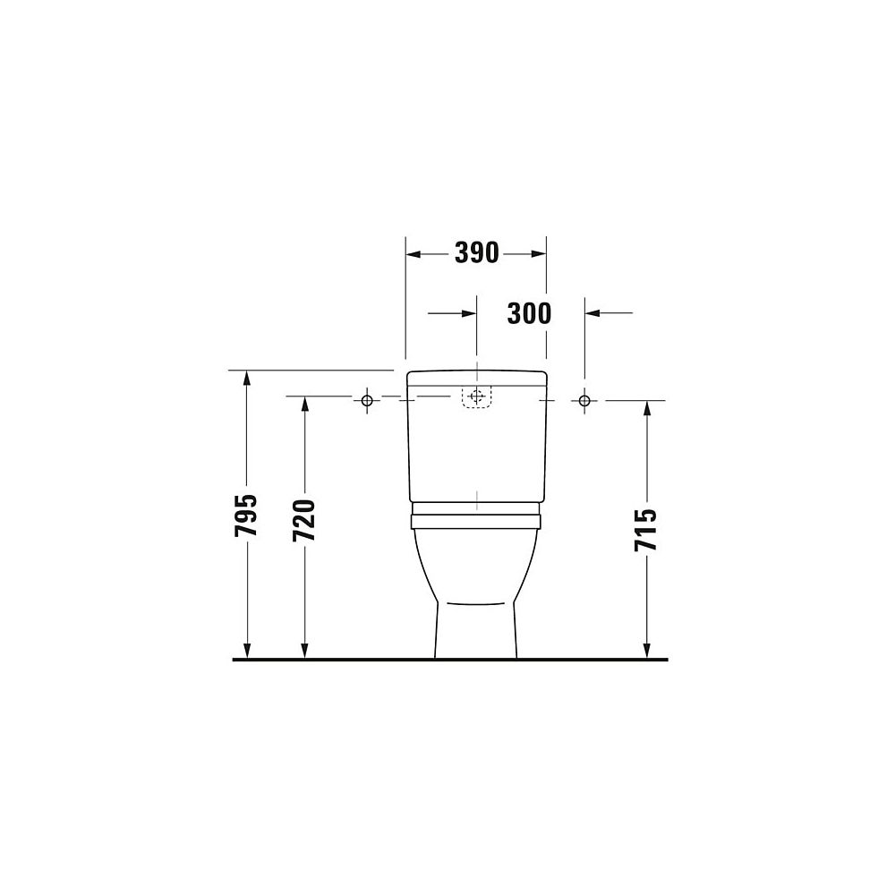 Duravit Starck 3 Stand WC für Kombination 655x370x430mm, Weiß Hochglanz, 6l, Tiefsp... DURAVIT-0126010000 4021534223976 (Abb. 9)