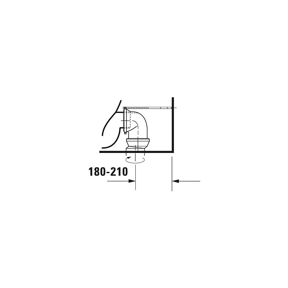Duravit Starck 3 Stand WC für Kombination 660x370x430mm, Weiß Hochglanz, 6l, Tiefs... DURAVIT-0128090000 4021534224096 (Abb. 20)