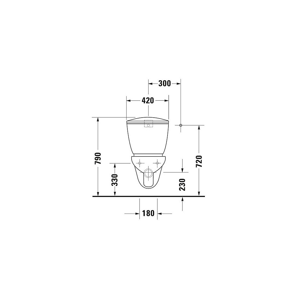 Duravit Design Classics Wand-WC 650x365x360mm, Weiß Hochglanz, 6l, Tief- und Flachs... DURAVIT-0195090000 4021534065231 (Abb. 7)