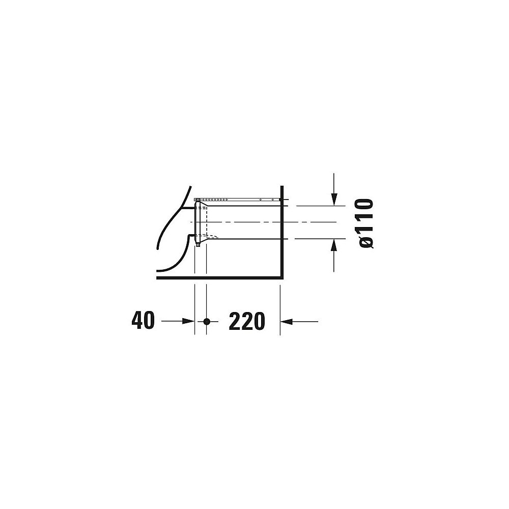 Duravit Starck 1 Stand WC für Kombination 640x415x385mm, Weiß Hochglanz, 4,5l, Tie... DURAVIT-0233090064 4021534713323 (Abb. 15)
