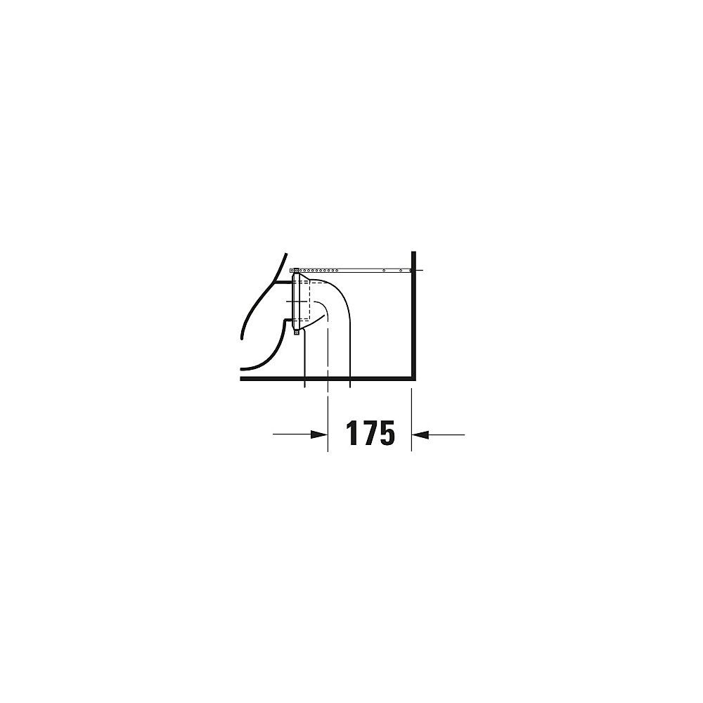 Duravit Starck 1 Stand WC für Kombination 640x415x385mm, Weiß Hochglanz, 4,5l, Tie... DURAVIT-0233090064 4021534713323 (Abb. 17)