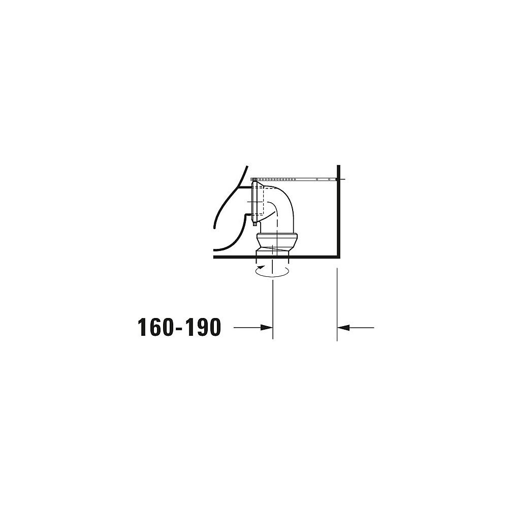 Duravit Starck 1 Stand WC für Kombination 640x415x385mm, Weiß Hochglanz, 4,5l, Tie... DURAVIT-0233090064 4021534713323 (Abb. 19)