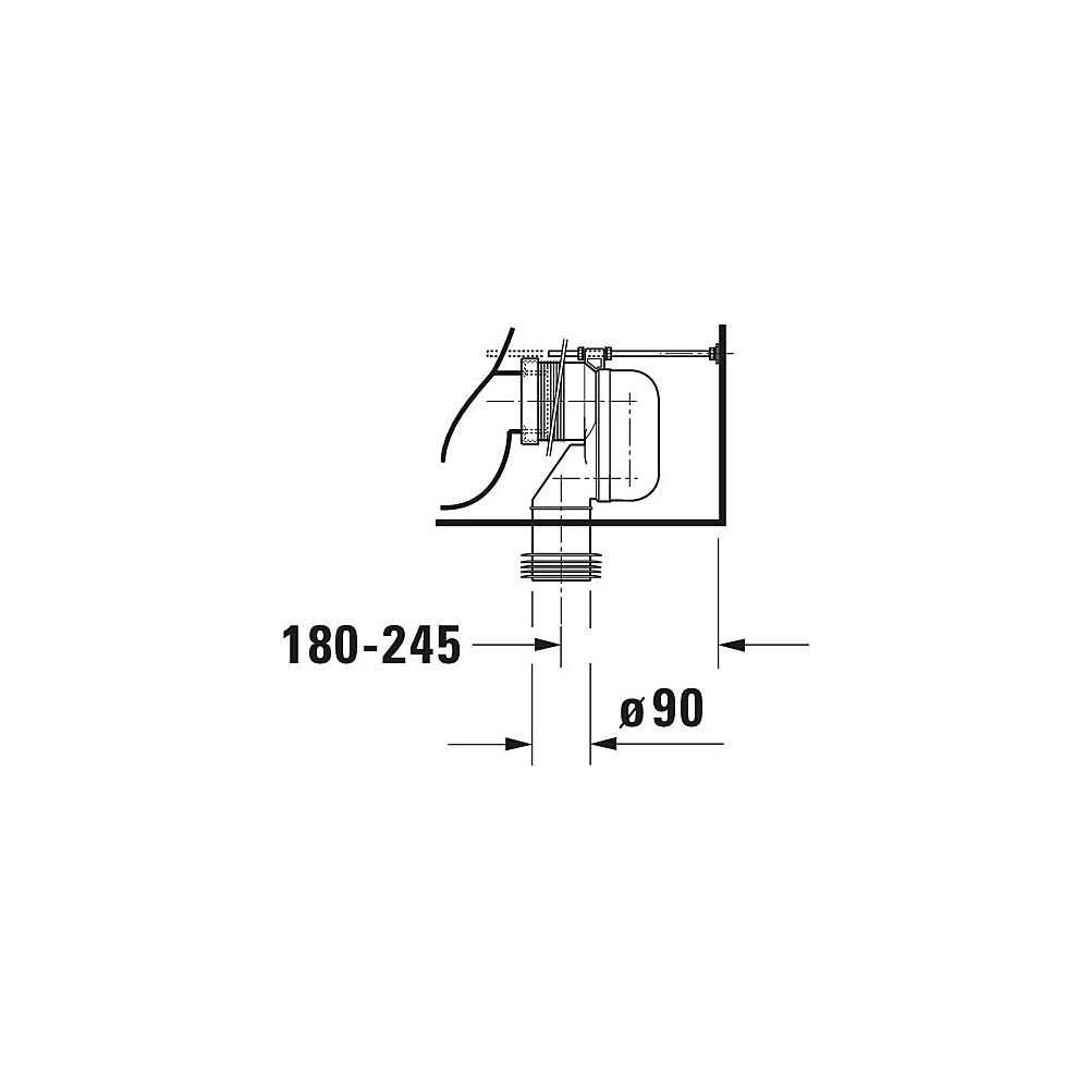 Duravit Starck 1 Stand WC für Kombination 640x415x385mm, Weiß Hochglanz, 4,5l, Tie... DURAVIT-0233090064 4021534713323 (Abb. 20)