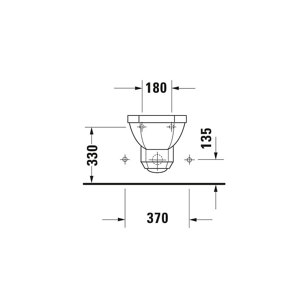 Duravit Serie 1930 Wandbidet 585x360x345mm, Weiß Hochglanz, WonderGliss, 1 HL, mi... DURAVIT-02661000001 4021534178924 (Abb. 11)