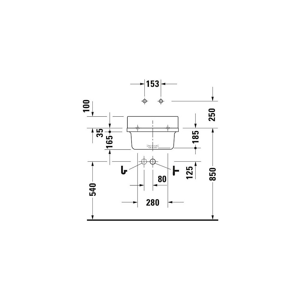 Duravit Starck 3 Ausgussbecken 480 mm, Weiß Hochglanz, Rechteckig, ohne HLB/Überlau... DURAVIT-0313480000 4021534279553 (Abb. 8)