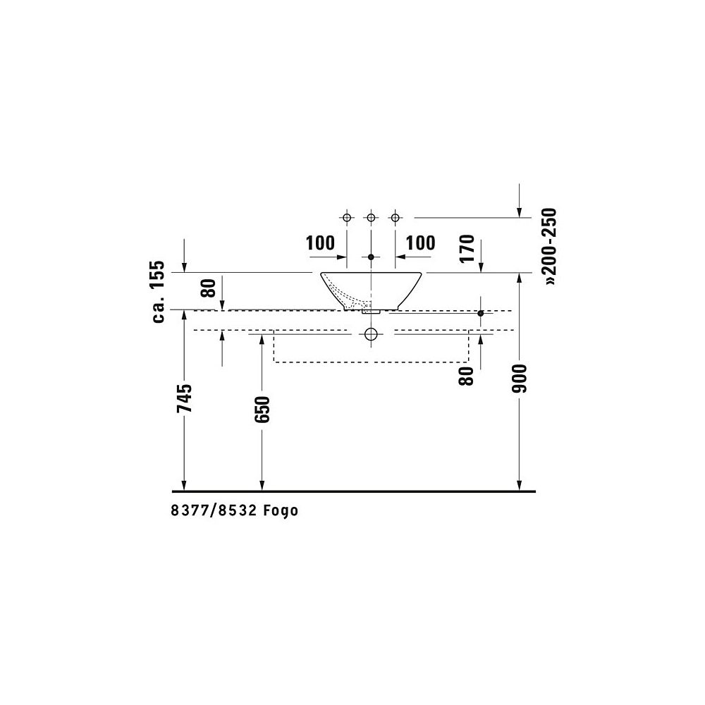 Duravit Design Classics Aufsatzbecken 420mm, Weiß Hochglanz, rund, ohne HLB, mit Ü... DURAVIT-0325420000 4021534075353 (Abb. 17)