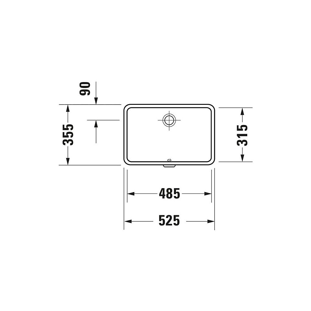 Duravit Vero Einbauwaschtisch 315x485x160mm, Weiß Hochglanz, ohne HLB, mit Überlauf... DURAVIT-0330480000 4021534317682 (Abb. 8)