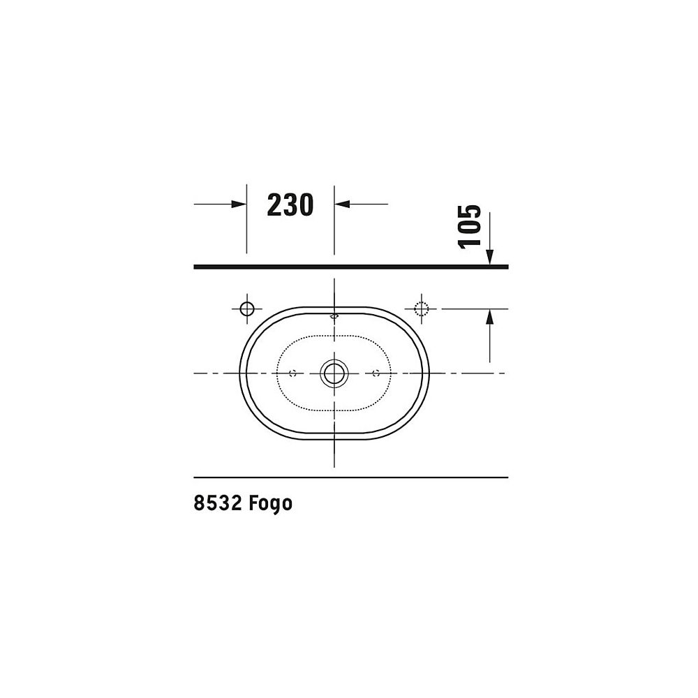 Duravit Design Classics Aufsatzbecken 495mm, Weiß Hochglanz, WonderGliss, Oval, o... DURAVIT-03355000001 4021534333590 (Abb. 15)