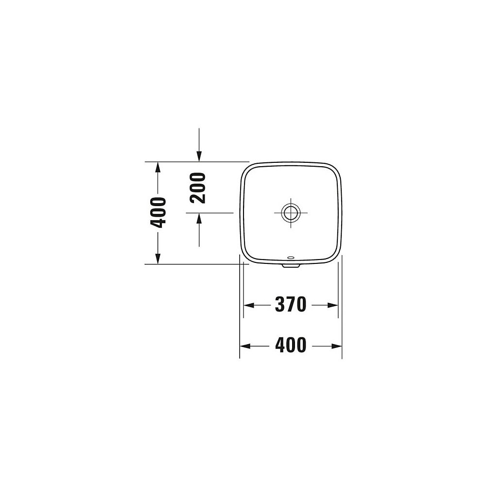 Duravit DuraStyle Einbauwaschtisch 400x400x150mm, Weiß Hochglanz, WonderGliss, ohn... DURAVIT-03733700001 4021534850660 (Abb. 4)