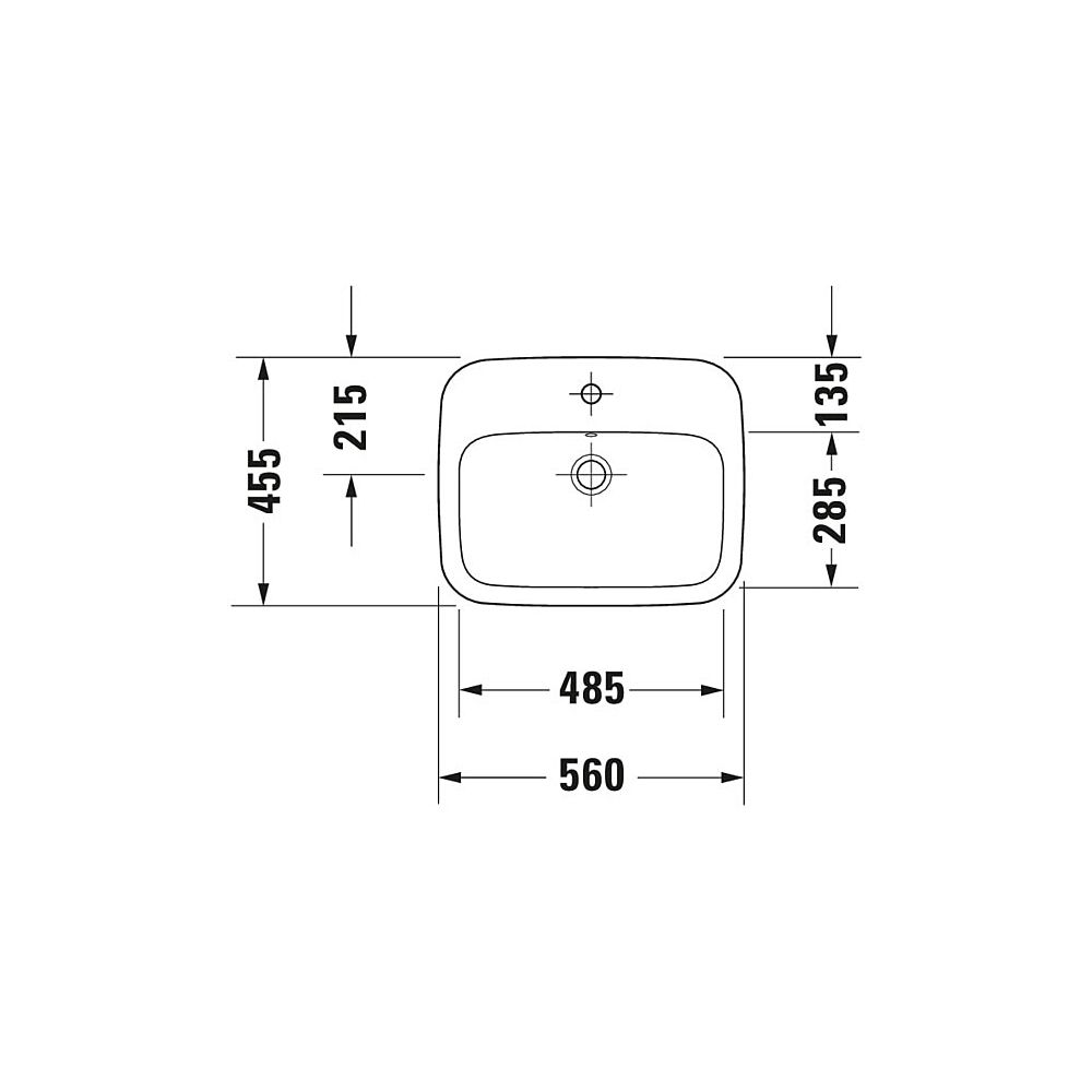 Duravit DuraStyle Einbauwaschtisch 455x560x170mm, Weiß Hochglanz, WonderGliss, mit... DURAVIT-03745600001 4021534899591 (Abb. 4)