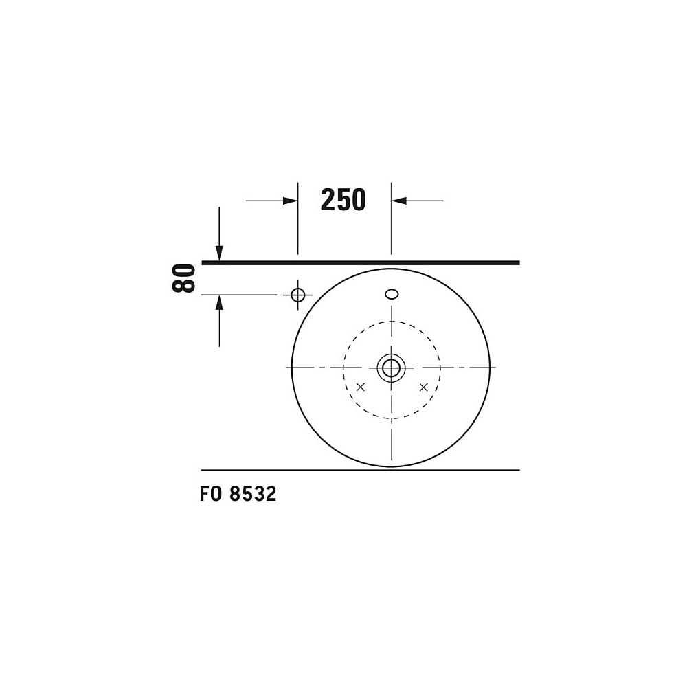 Duravit Starck 1 Aufsatzbecken 530mm, Weiß Hochglanz, WonderGliss, Konisch, ohne H... DURAVIT-04085300001 4021534183935 (Abb. 3)