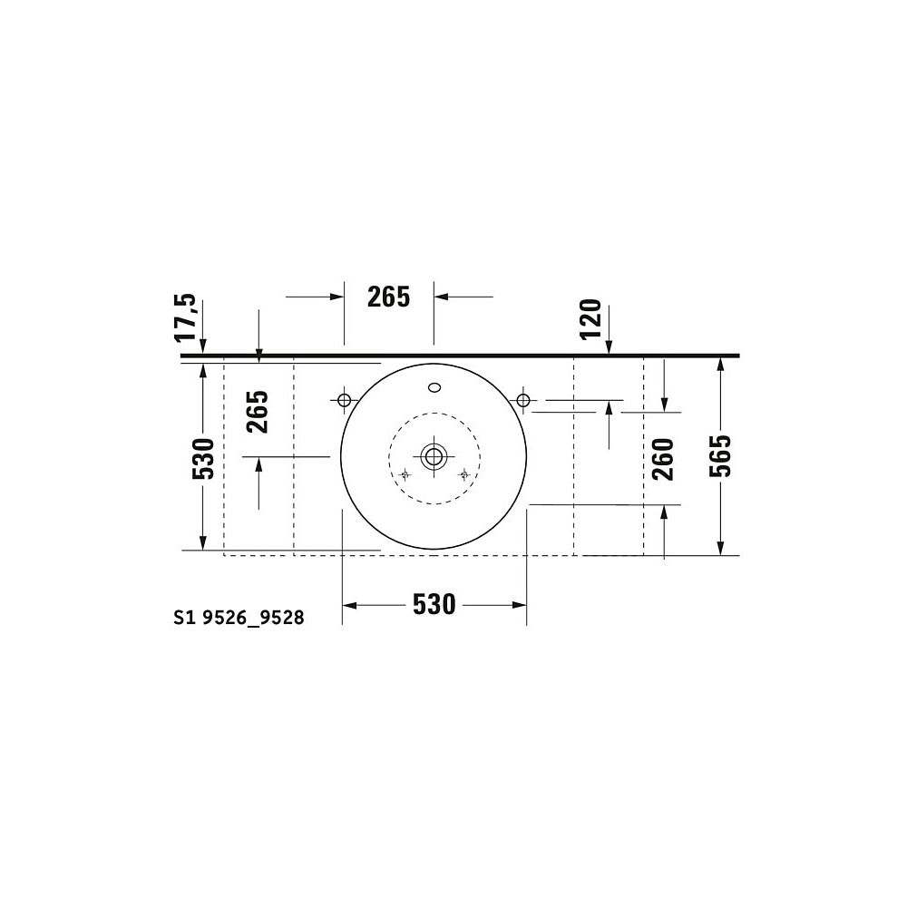 Duravit Starck 1 Aufsatzbecken 530mm, Weiß Hochglanz, WonderGliss, Konisch, ohne H... DURAVIT-04085300001 4021534183935 (Abb. 5)