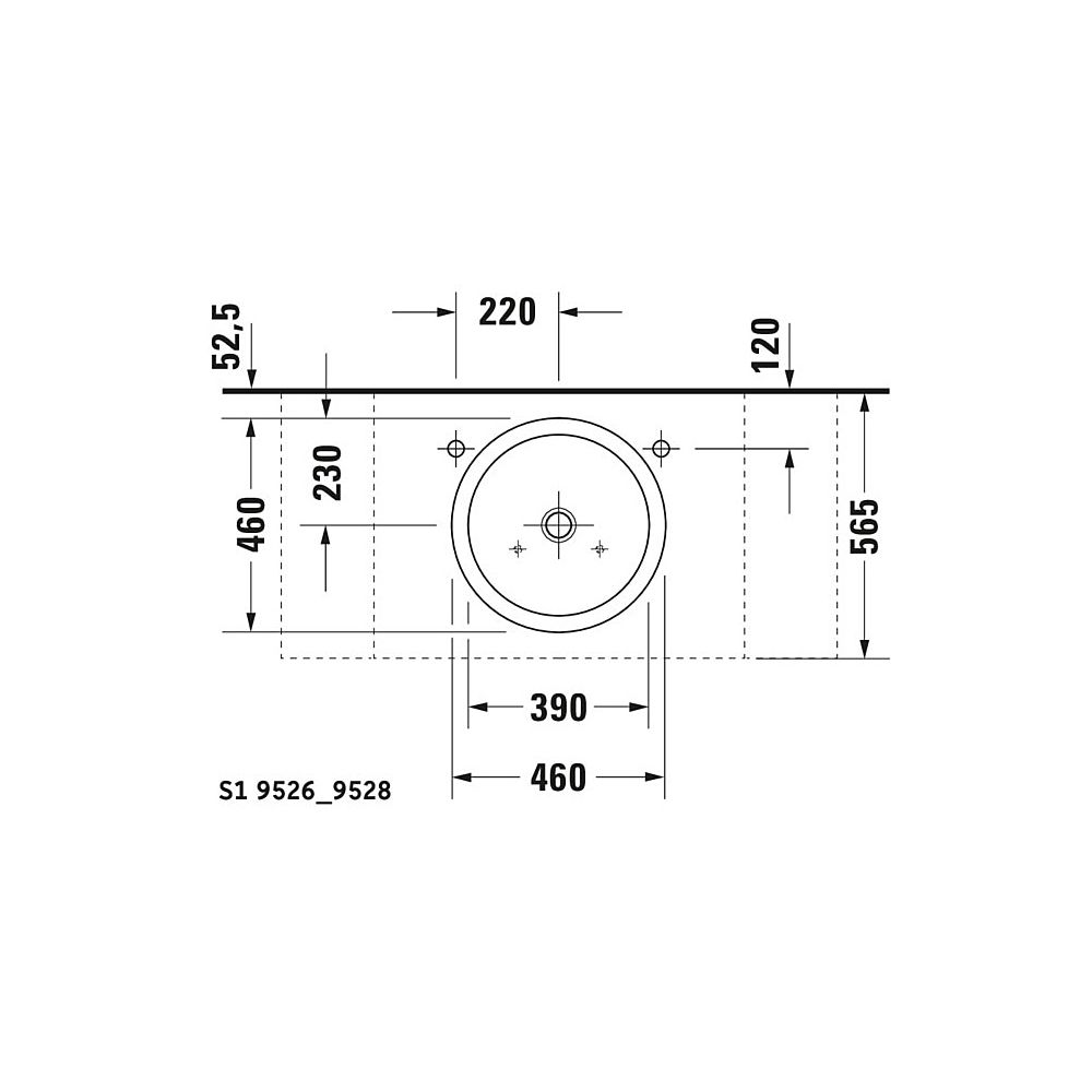 Duravit Starck 1 Aufsatzbecken 460mm, Weiß Hochglanz, rund, ohne Überlauf und HLB, ... DURAVIT-0445460000 4021534216817 (Abb. 4)