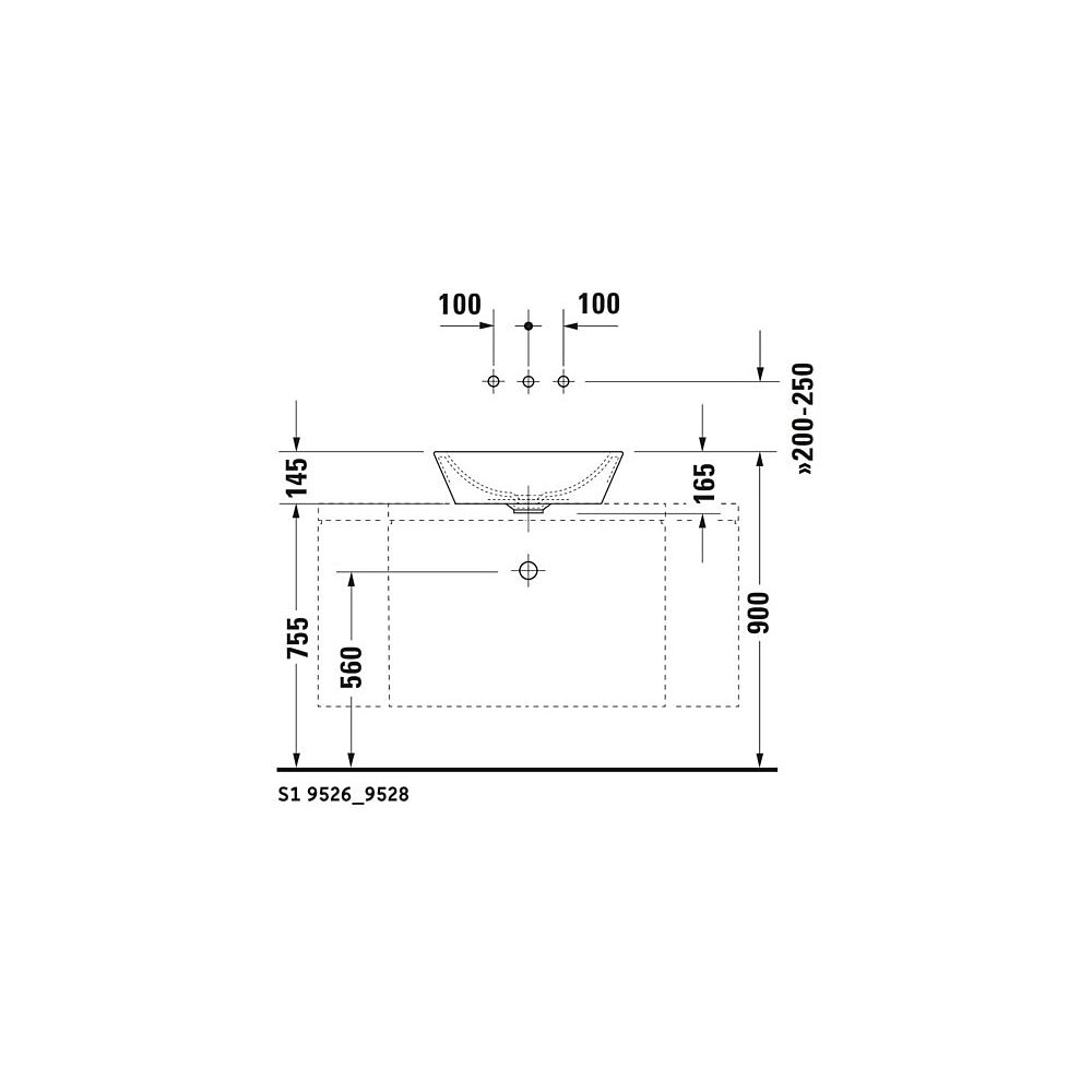Duravit Starck 1 Aufsatzbecken 530mm, Weiß Hochglanz, WonderGliss, rund, ohne HLB ... DURAVIT-04475300001 4021534217401 (Abb. 7)
