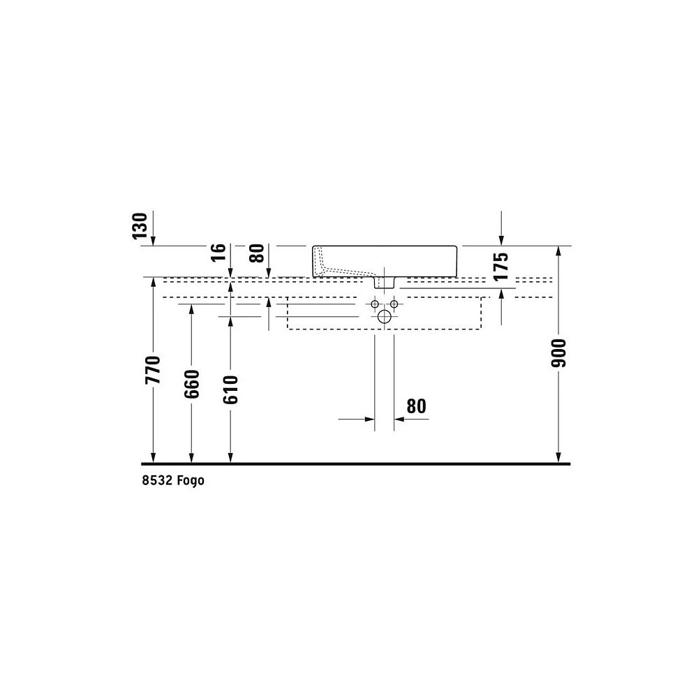 Duravit Vero Aufsatzbecken 595mm, Weiß Hochglanz, Rechteckig, mit HLB, mit Überlauf... DURAVIT-0452600000 4021534346279 (Abb. 8)