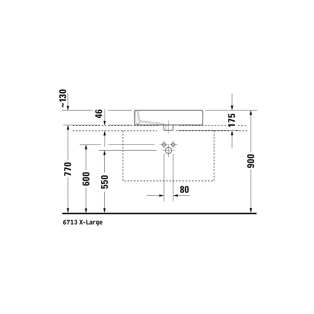 Duravit Vero Aufsatzbecken 595mm, Weiß Hochglanz, Rechteckig, mit HLB, mit Überlauf... DURAVIT-0452600000 4021534346279 (Abb. 9)