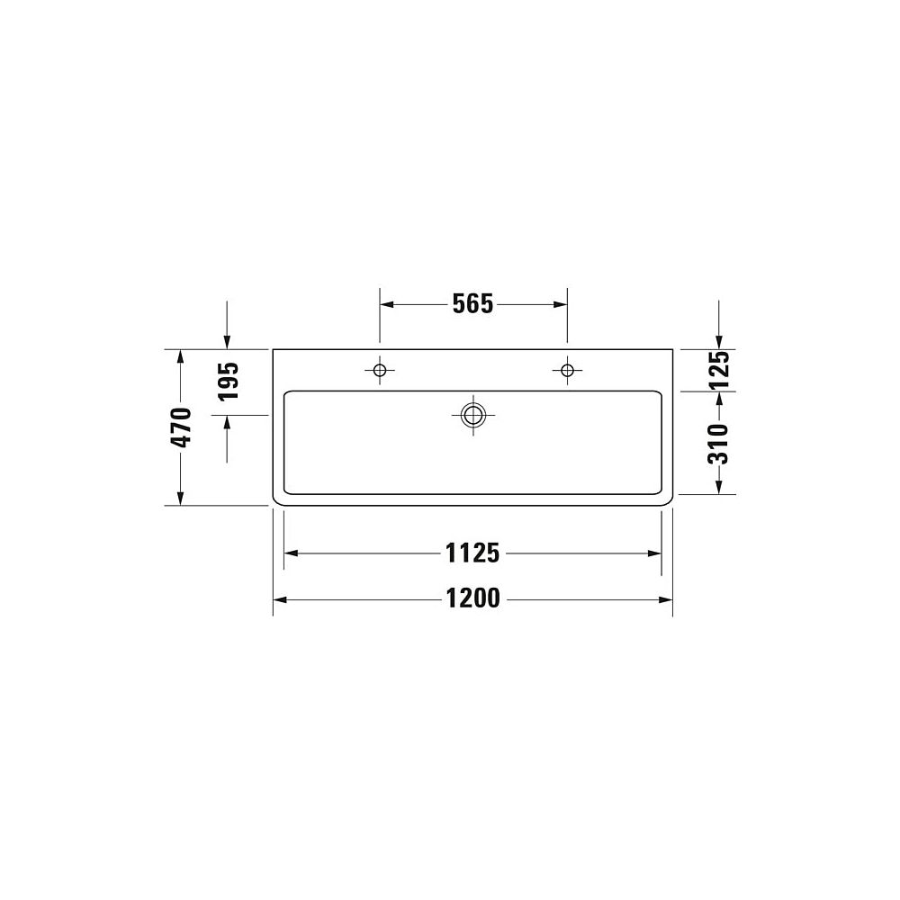 Duravit Vero Waschtisch 470x1200x175mm mit HLB Aufsatz, Weiß Hochglanz, Rechteckig,... DURAVIT-0454120026 4021534582912 (Abb. 6)
