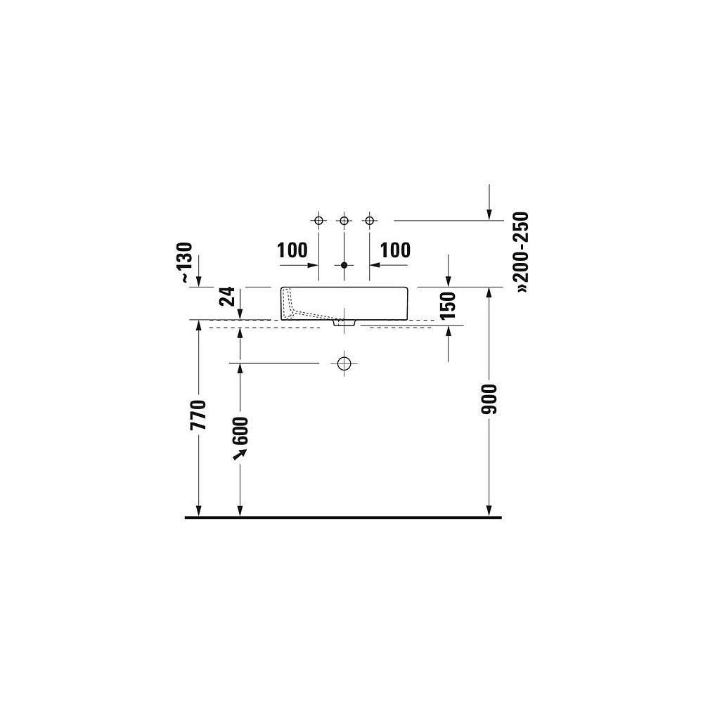 Duravit Vero Aufsatzbecken 500mm, Weiß Hochglanz, WonderGliss, Rechteckig, ohne Üb... DURAVIT-04555000001 4021534317347 (Abb. 8)