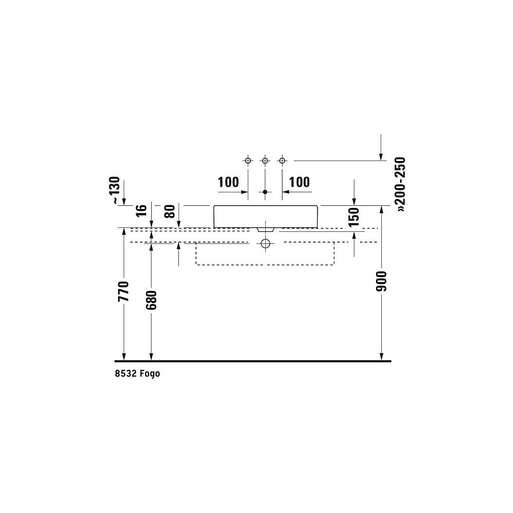 Duravit Vero Aufsatzbecken 600mm, Weiß Hochglanz, Rechteckig, ohne Überlauf und HLB... DURAVIT-0455600000 4021534217272 (Abb. 9)