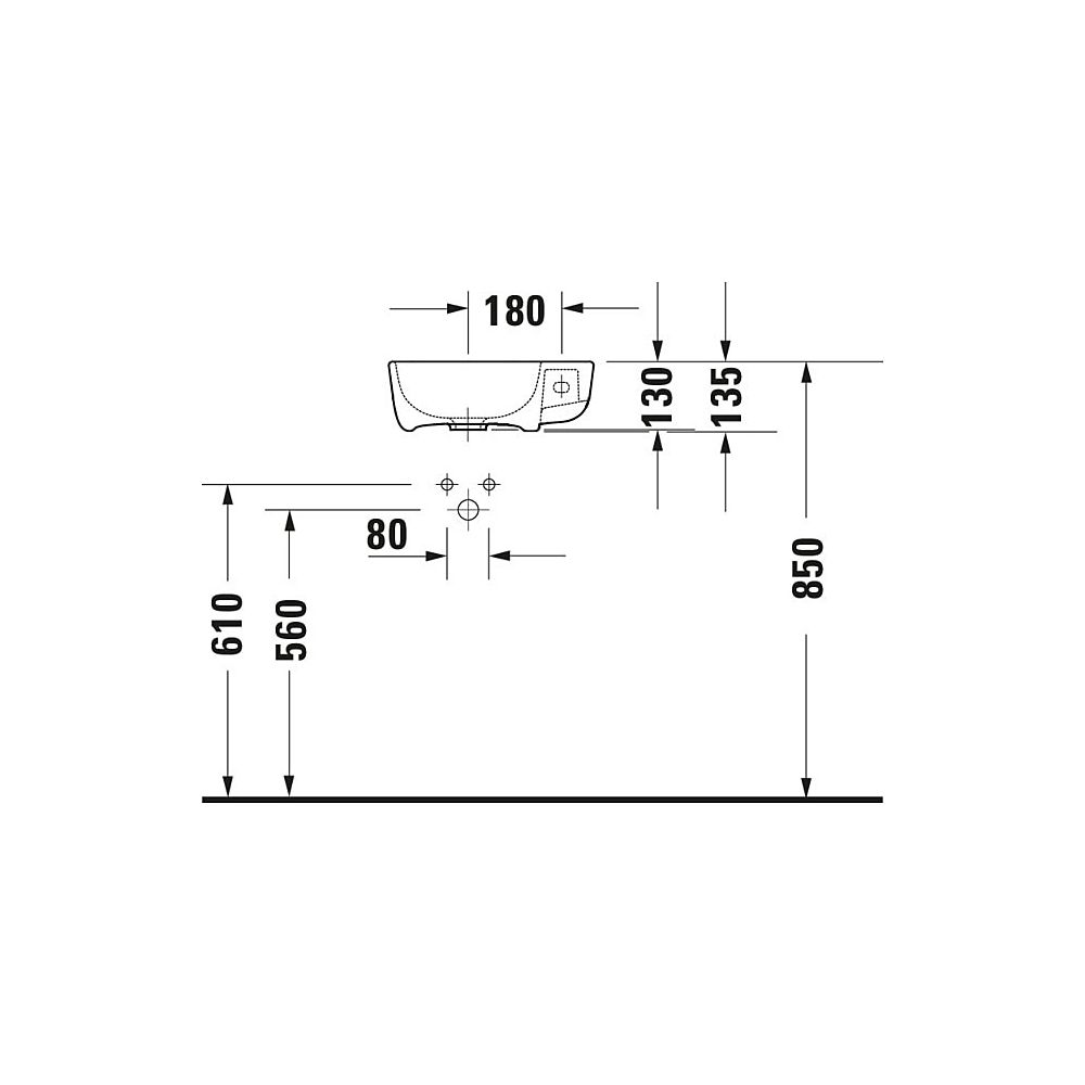 Duravit ME by Starck Handwaschbecken 220x400x135mm Weiß Hochglanz, WonderGliss, Re... DURAVIT-07174000001 4053424514918 (Abb. 5)