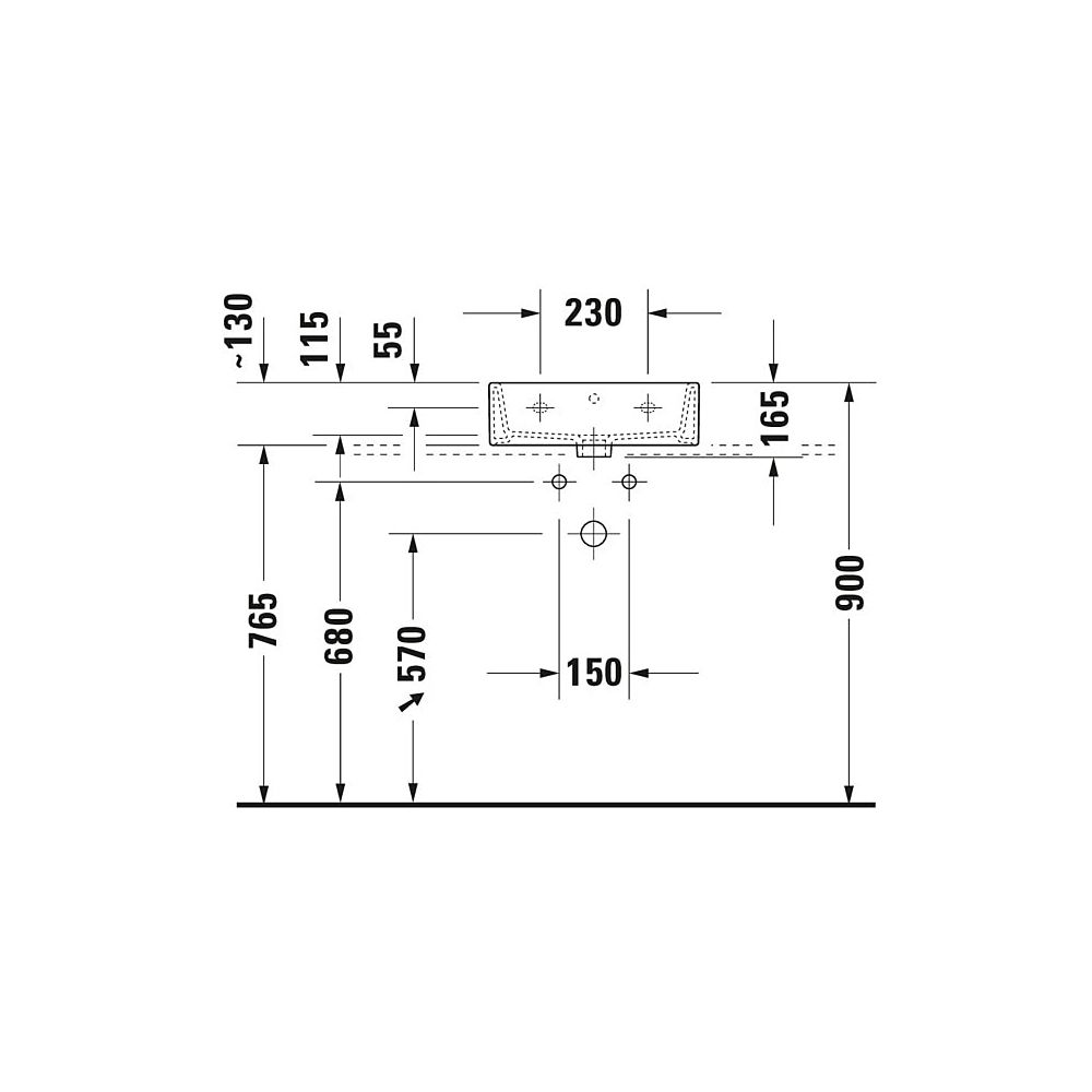 Duravit Vero Air Handwaschbecken 350x450x165mm, Weiß Hochglanz, WonderGliss, Rech... DURAVIT-07244500001 4053424139302 (Abb. 11)