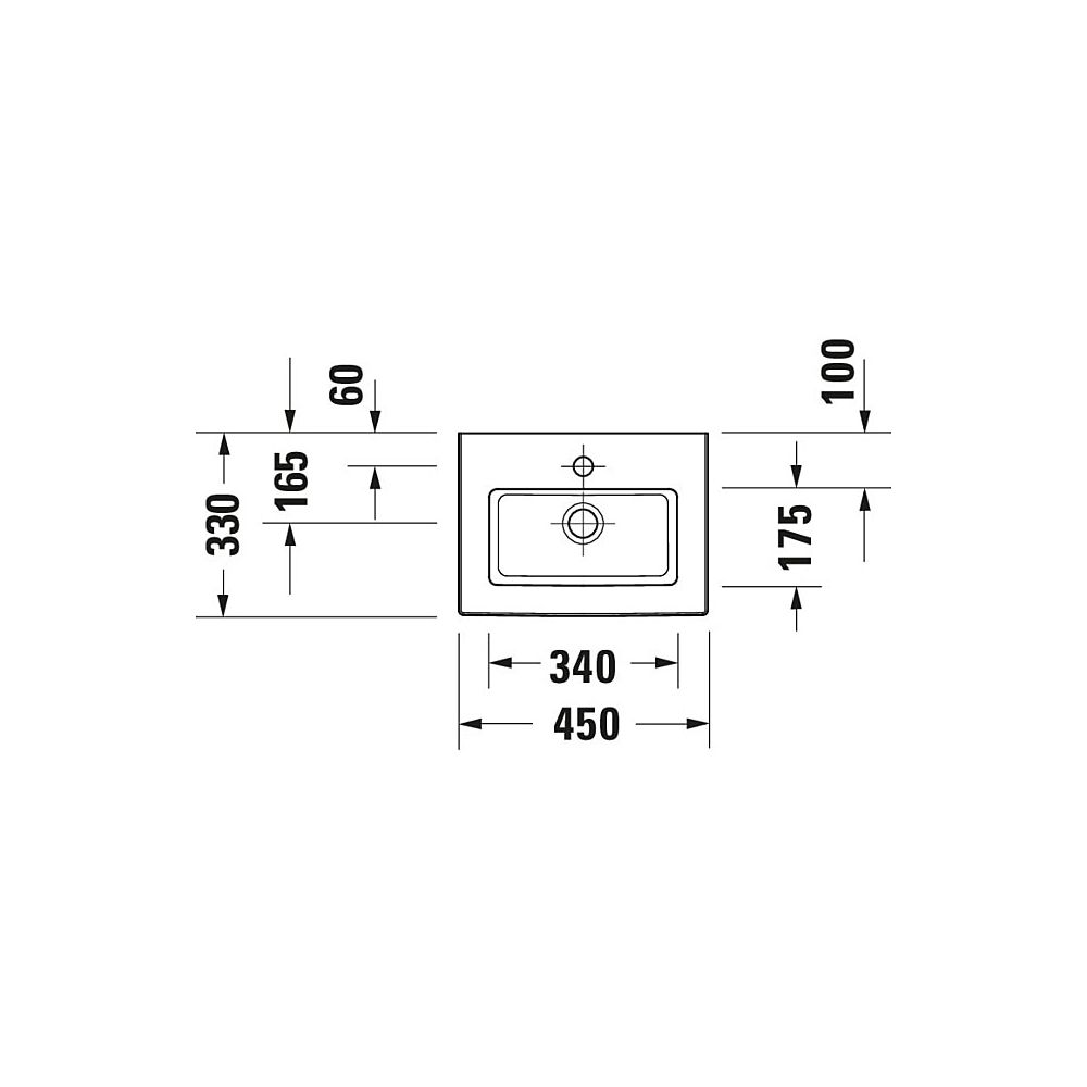 Duravit White Tulip Handwaschbecken 330x450x135mm, Weiß Hochglanz, WonderGliss, R... DURAVIT-07374500411 4063382002211 (Abb. 12)