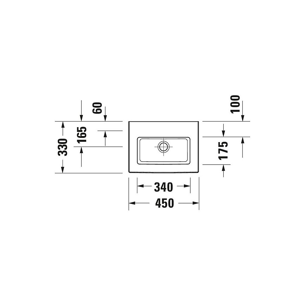 Duravit White Tulip Handwaschbecken 330x450x135mm, Weiß Hochglanz, WonderGliss, R... DURAVIT-07374500411 4063382002211 (Abb. 13)