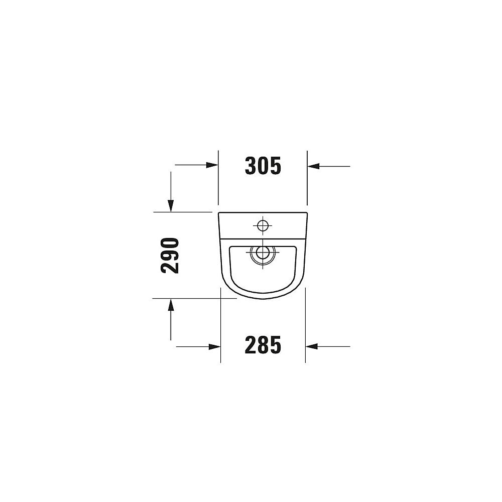 Duravit D-Code Urinal 290x305x565mm Weiß Hochglanz HYG Rimless, Verdrängung, verdec... DURAVIT-0828302000 4053424325996 (Abb. 3)