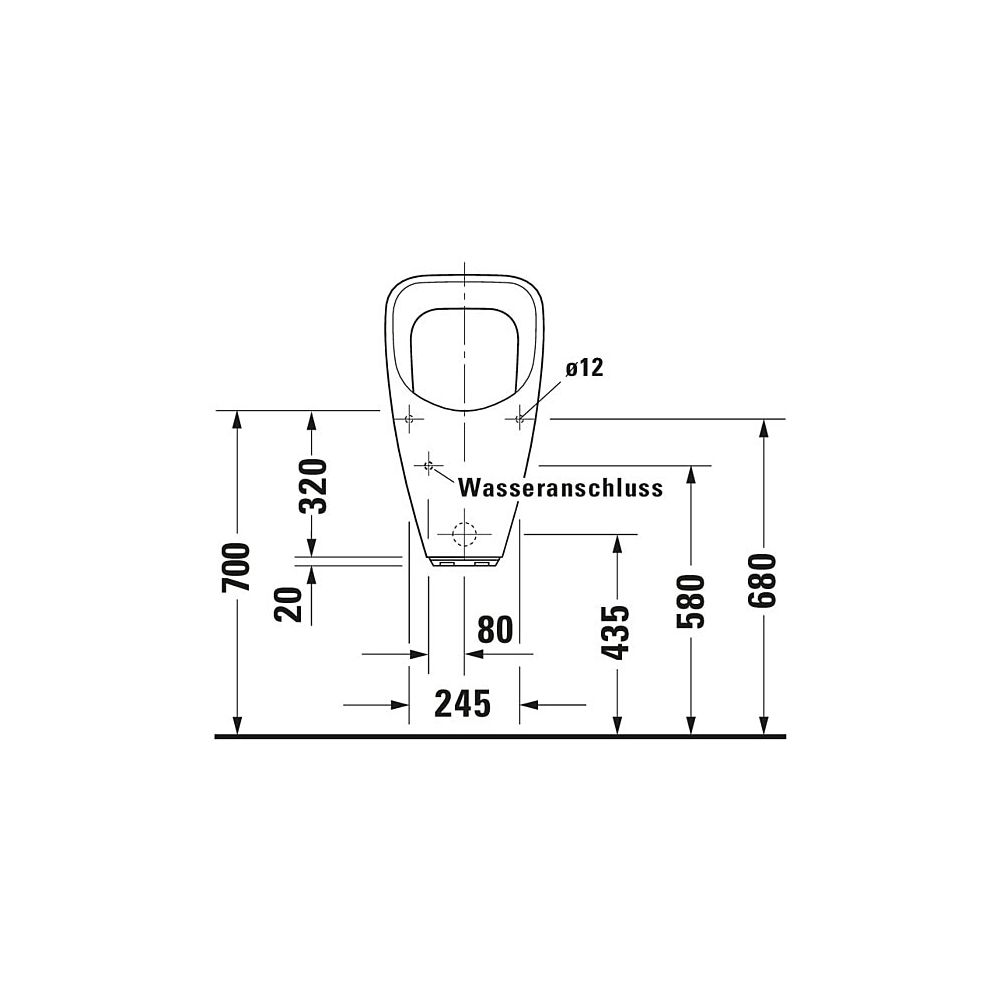 Duravit Design Classics Elektronisches Urinal 315x345x635mm, Weiß Hochglanz, Wonde... DURAVIT-08303700931 4021534639005 (Abb. 6)