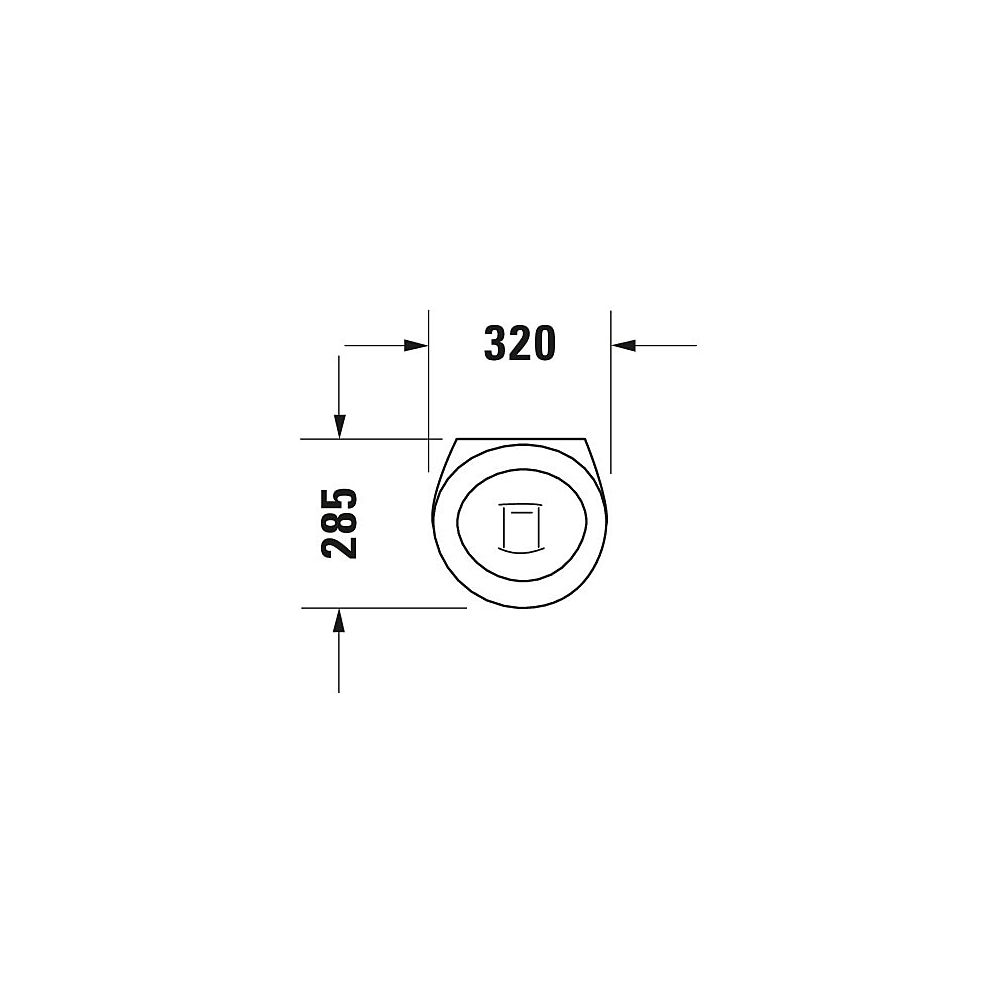 Duravit Starck 1 Urinal 285x320x515mm Weiß Hochglanz geschlossen, Absauger, Zulauf ... DURAVIT-0834320000 4021534103612 (Abb. 3)