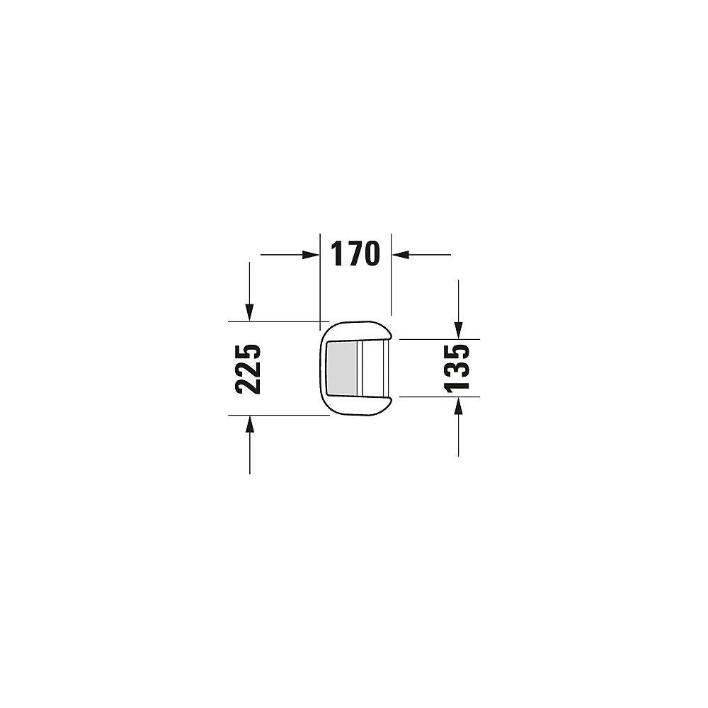Duravit Happy D.2 Standsäule aus Keramik 170x225x715mm, Weiß Hochglanz, bodenstehen... DURAVIT-0858270000 4021534848827 (Abb. 2)