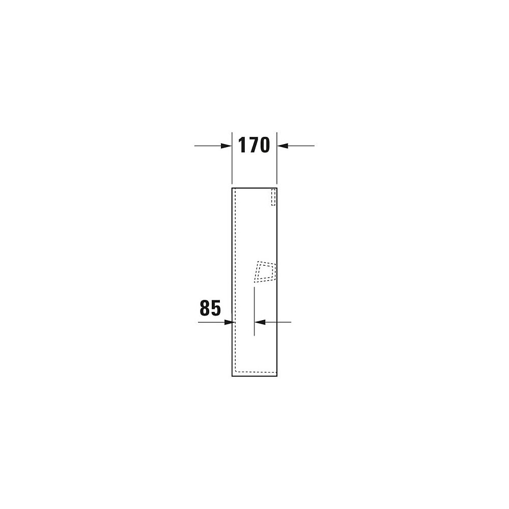 Duravit Happy D.2 Standsäule aus Keramik 170x225x715mm, Weiß Hochglanz, bodenstehen... DURAVIT-0858270000 4021534848827 (Abb. 4)