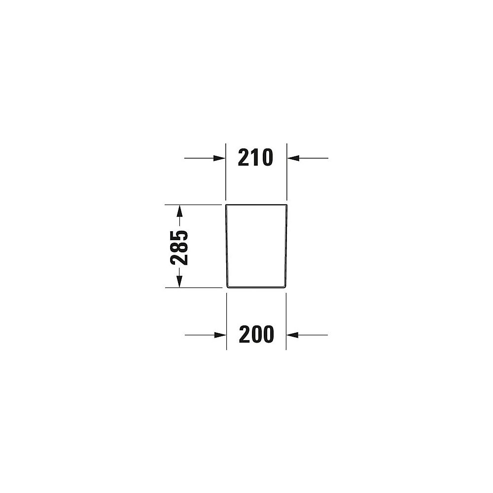 Duravit Happy D.2 Halbsäule aus Keramik 310x210x285mm, Weiß Hochglanz, wandhängend,... DURAVIT-0858280000 4021534848803 (Abb. 7)