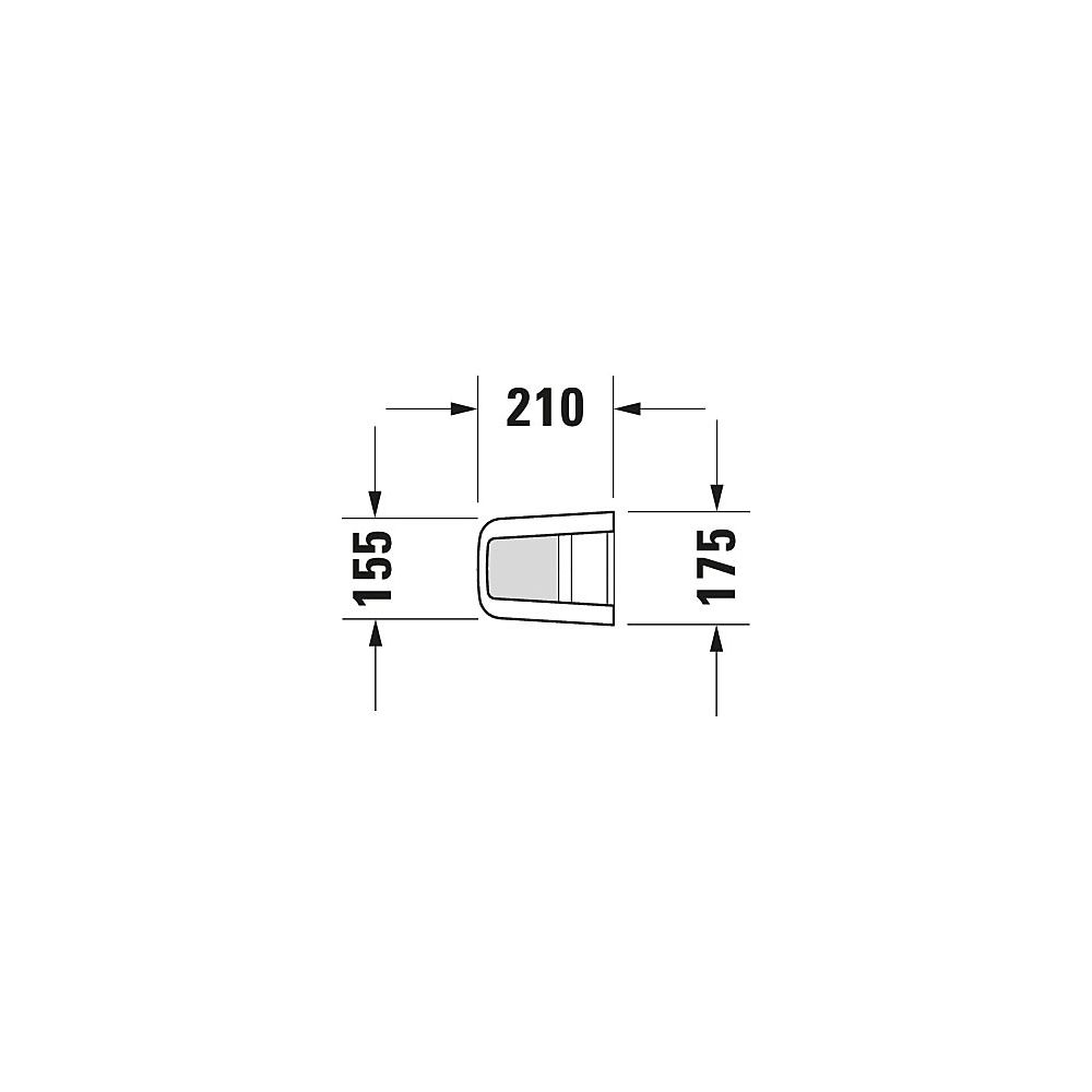 Duravit ME by Starck Standsäule aus Keramik 210x175x735mm, Weiß Hochglanz, bodenste... DURAVIT-0858390000 4021534988462 (Abb. 8)