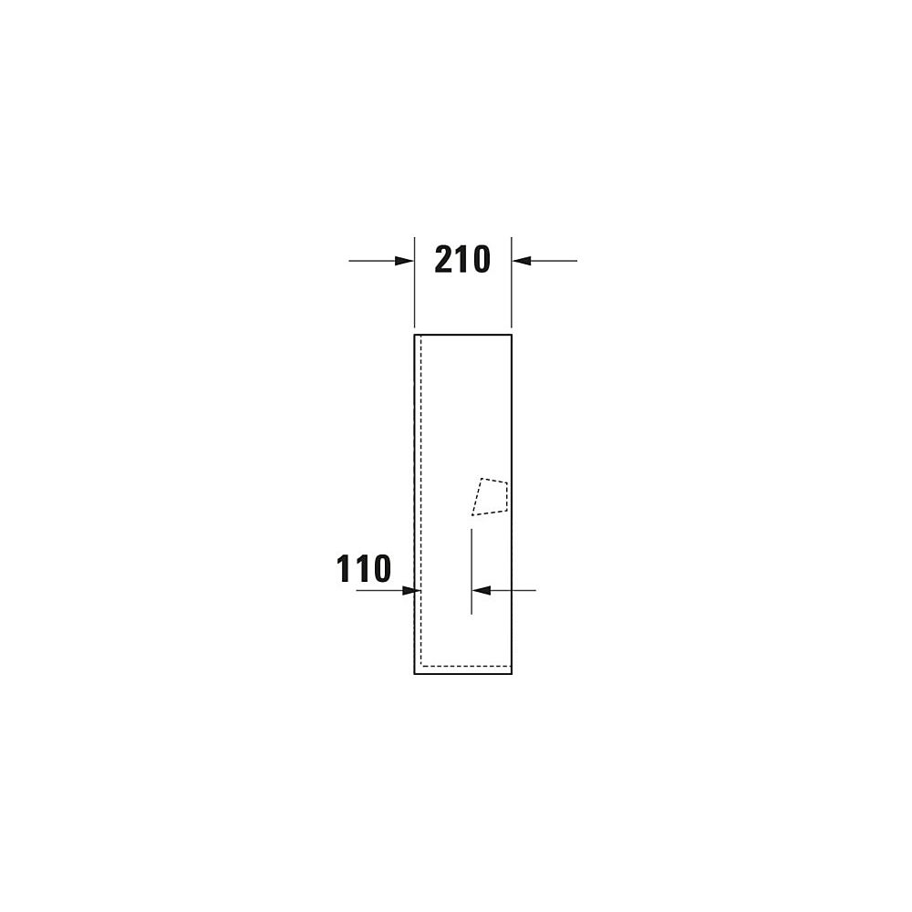 Duravit ME by Starck Standsäule aus Keramik 210x175x735mm, Weiß Hochglanz, bodenst... DURAVIT-0858390000 4021534988462 (Abb. 10)