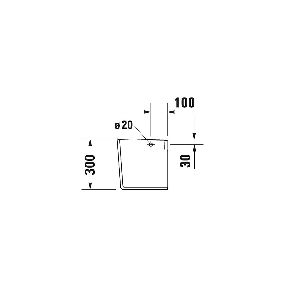 Duravit ME by Starck Halbsäule aus Keramik 300x170x300mm, Weiß Hochglanz, wandhäng... DURAVIT-0858400000 4053424034850 (Abb. 18)