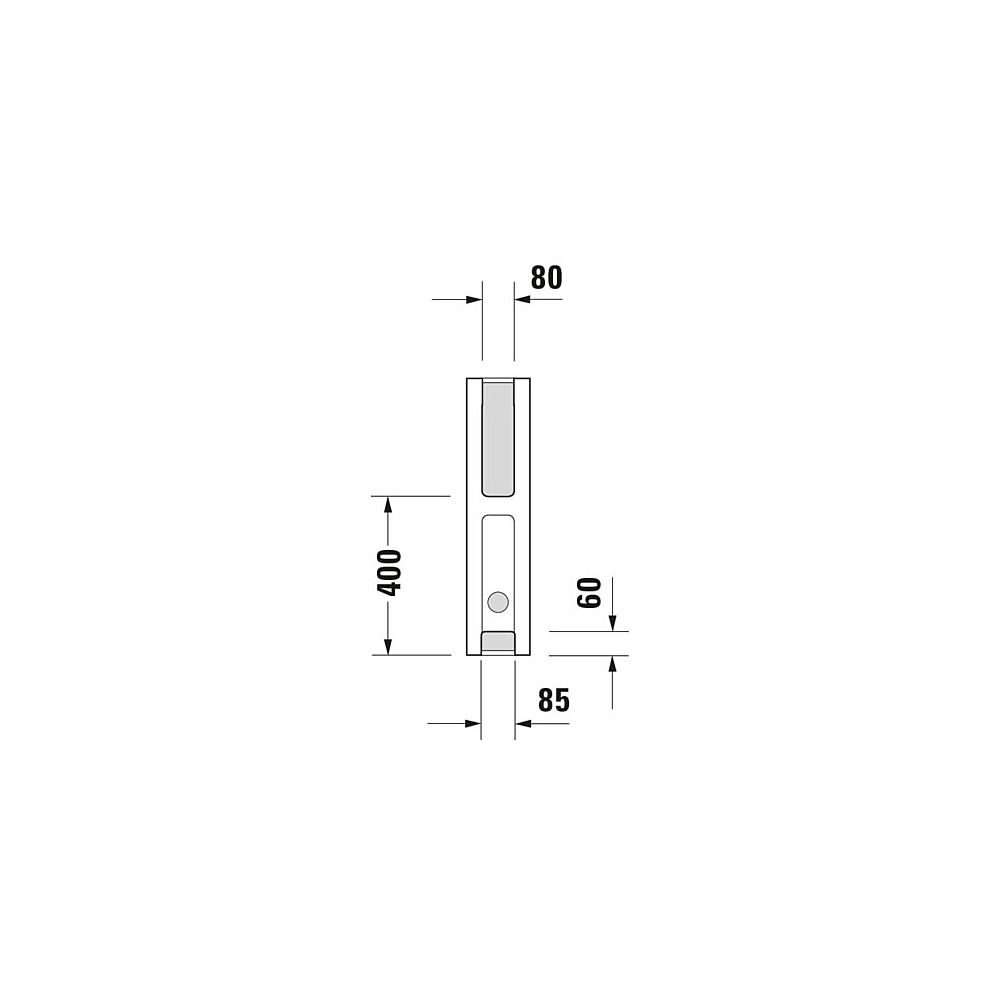 Duravit Starck 3 Standsäule aus Keramik 210x150x705mm, Weiß Hochglanz, bodenstehend... DURAVIT-0865160000 4021534223044 (Abb. 3)