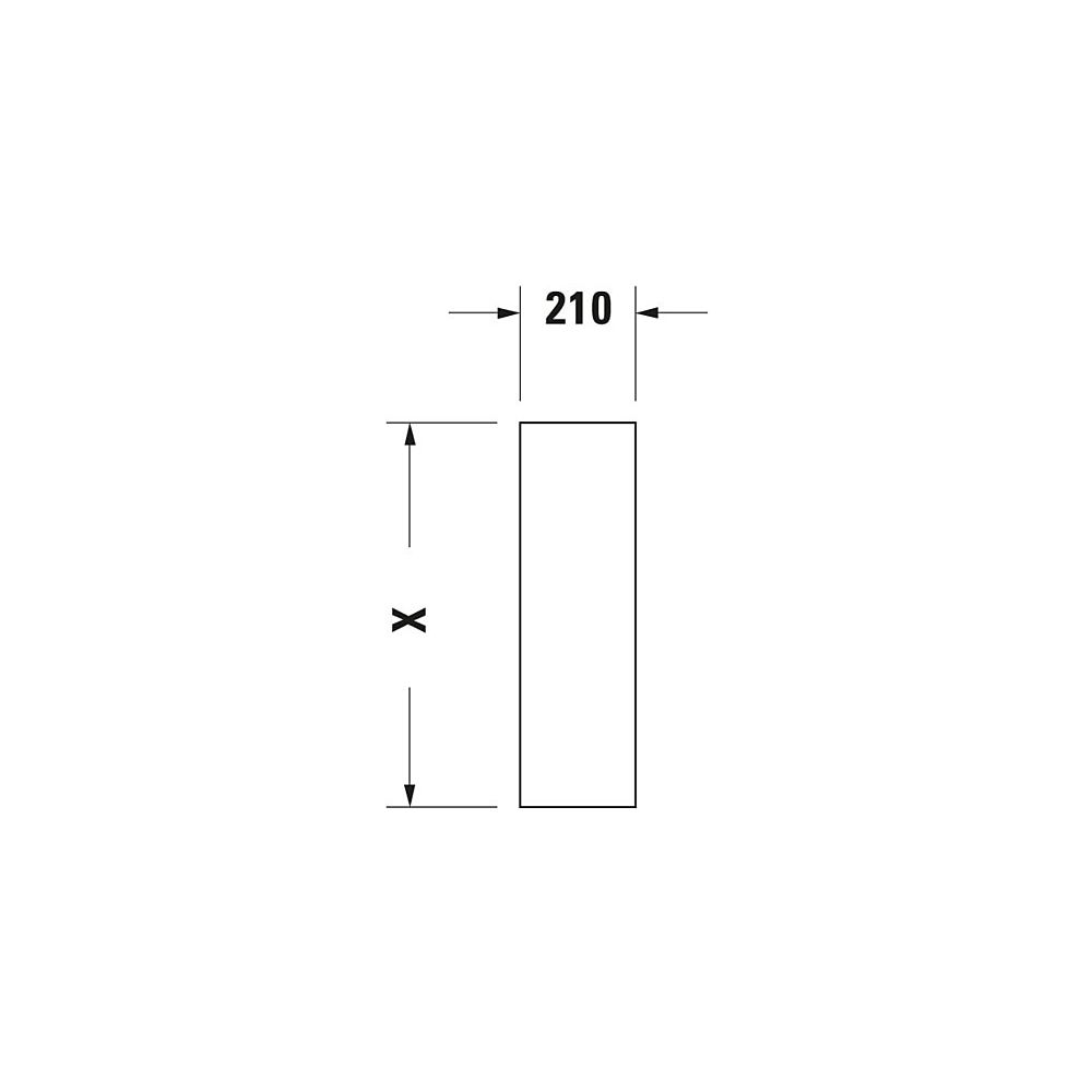 Duravit Starck 3 Standsäule aus Keramik 210x150x705mm, Weiß Hochglanz, bodenstehend... DURAVIT-0865160000 4021534223044 (Abb. 4)
