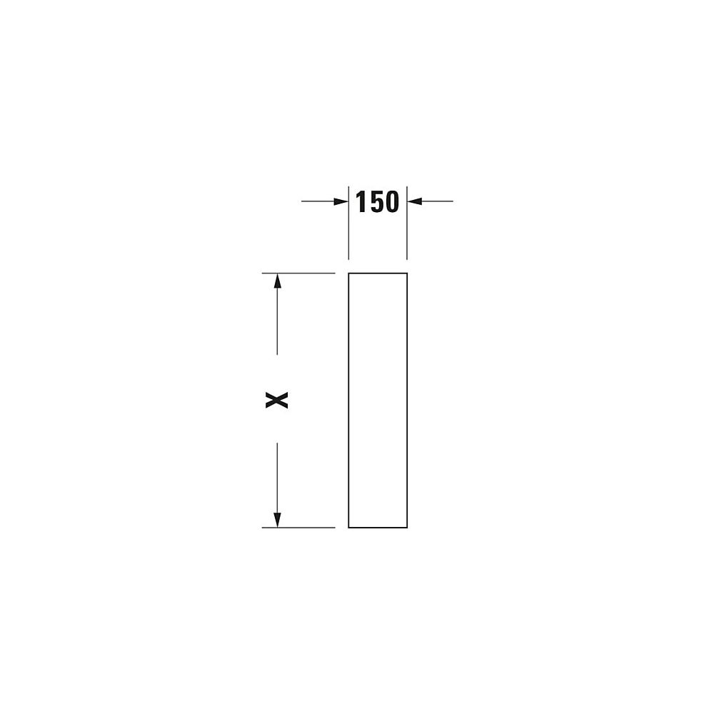 Duravit Starck 3 Standsäule aus Keramik 210x150x705mm, Weiß Hochglanz, bodenstehend... DURAVIT-0865160000 4021534223044 (Abb. 5)