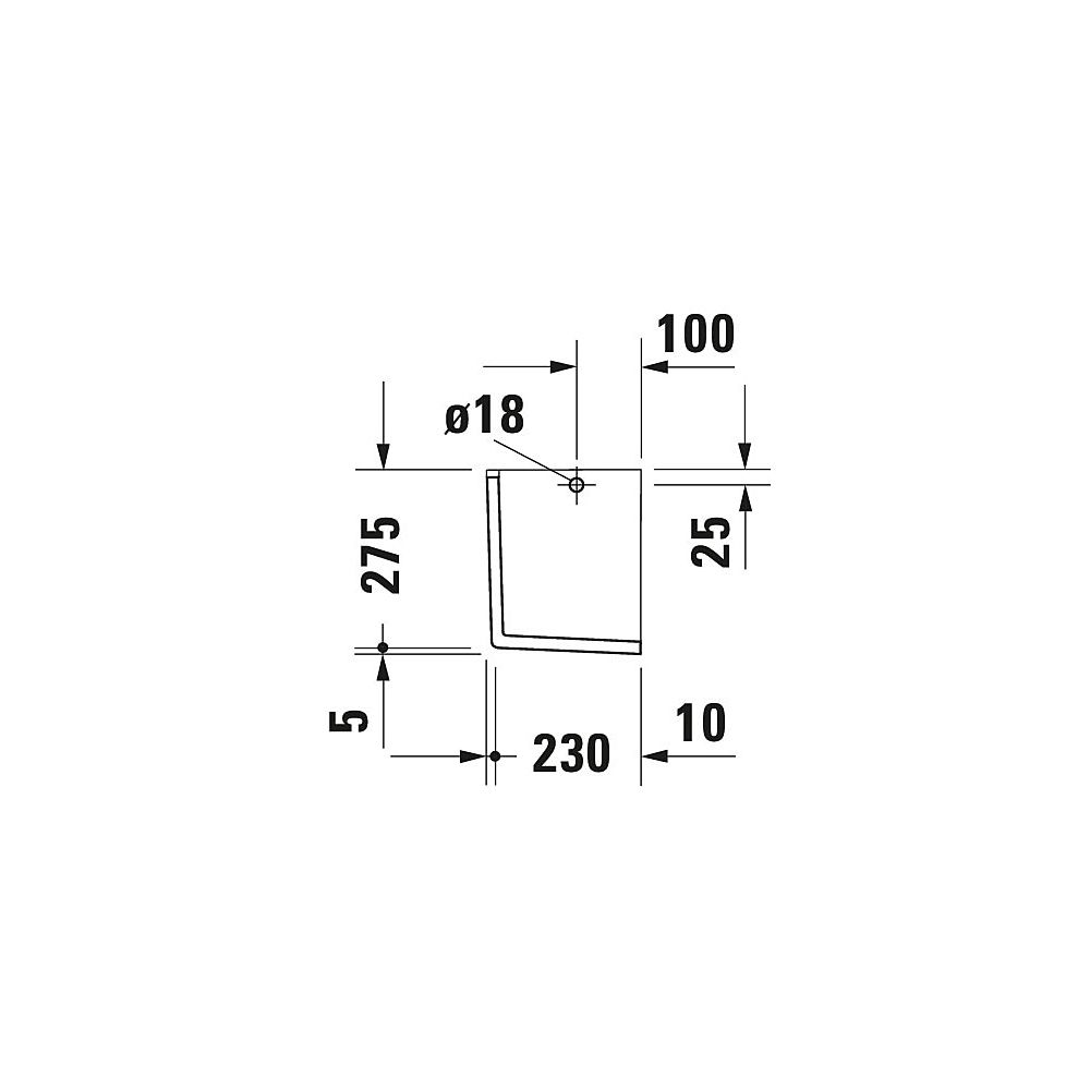 Duravit Starck 3 Halbsäule aus Keramik 275x165x280mm, Weiß Hochglanz, unter Waschti... DURAVIT-0865170000 4021534223174 (Abb. 4)