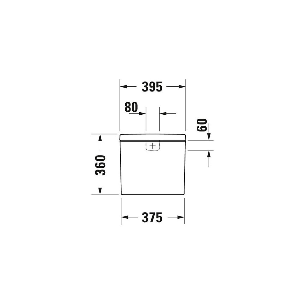 Duravit D-Neo Spülkasten aus Keramik 180x395x360mm, Weiß, 6/3l, Dual Flush, Wasser... DURAVIT-0944000005 4063382015969 (Abb. 14)