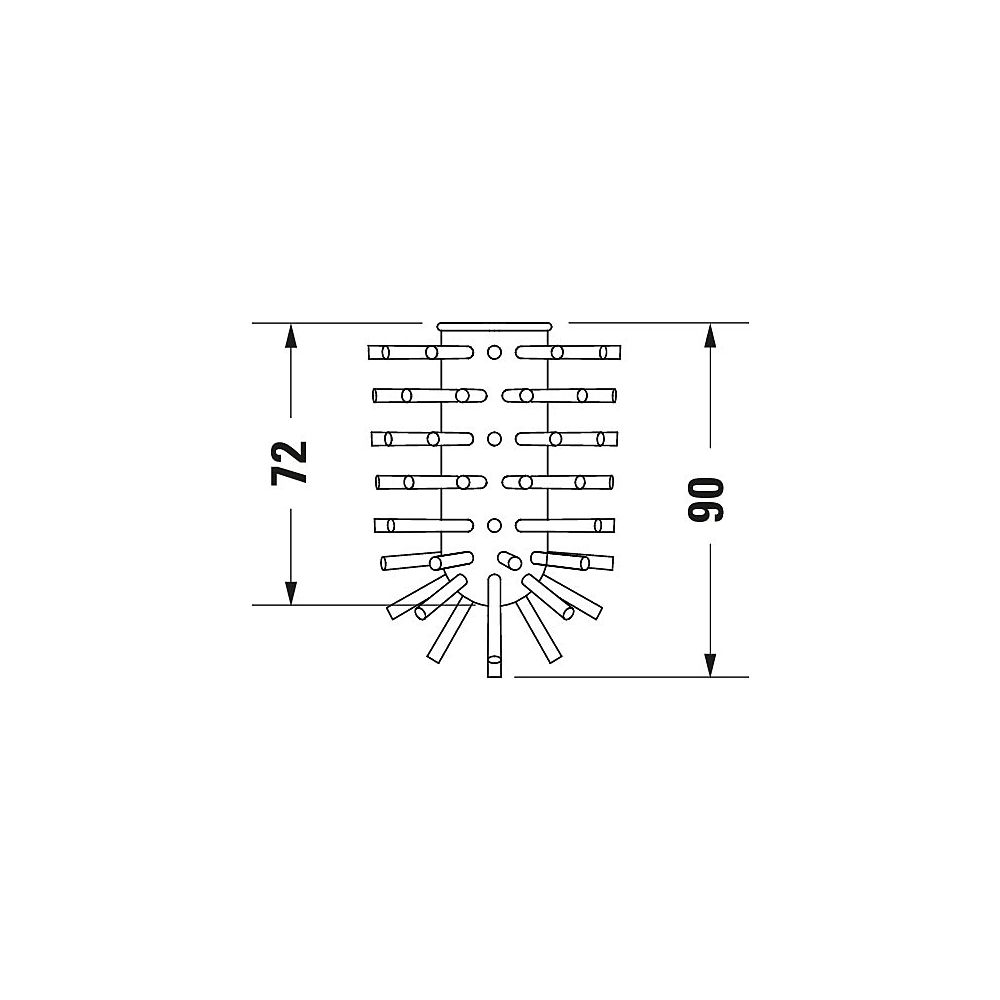 Duravit Bürstenkopf Starck T 64x64x90mm, Ersatzteil für WC Accessoires... DURAVIT-1004710000 4053424693972 (Abb. 6)
