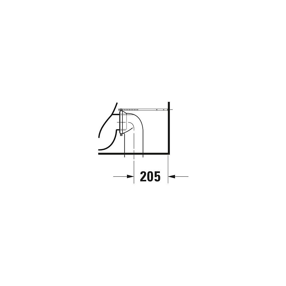Duravit Starck 3 Stand WC für Kombination 735x435x435mm, Weiß Hochglanz, 6l, Tiefs... DURAVIT-2104090000 4021534346842 (Abb. 14)