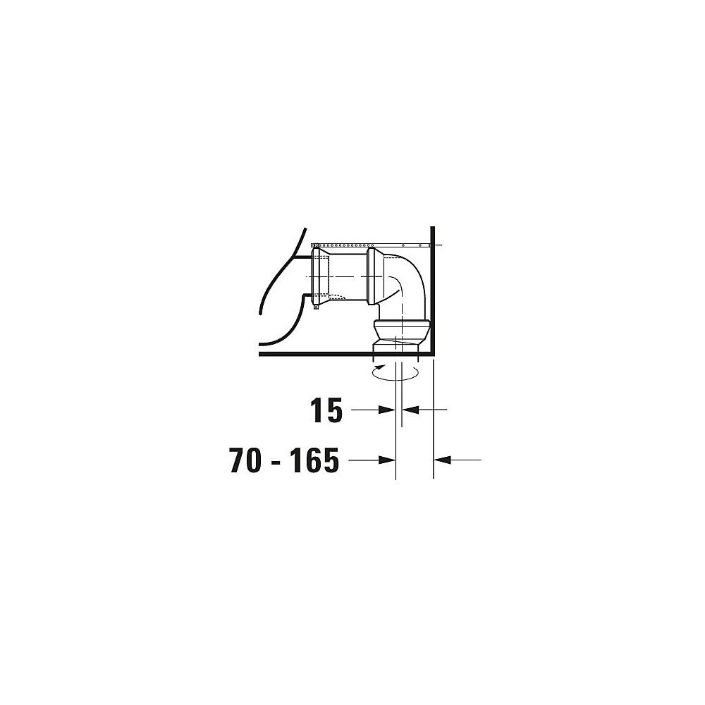 Duravit Starck 3 Stand WC für Kombination 735x435x435mm, Weiß Hochglanz, 6l, Tiefs... DURAVIT-2104090000 4021534346842 (Abb. 15)