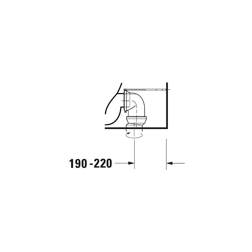 Duravit Starck 3 Stand WC für Kombination 735x435x435mm, Weiß Hochglanz, 6l, Tiefs... DURAVIT-2104090000 4021534346842 (Abb. 16)